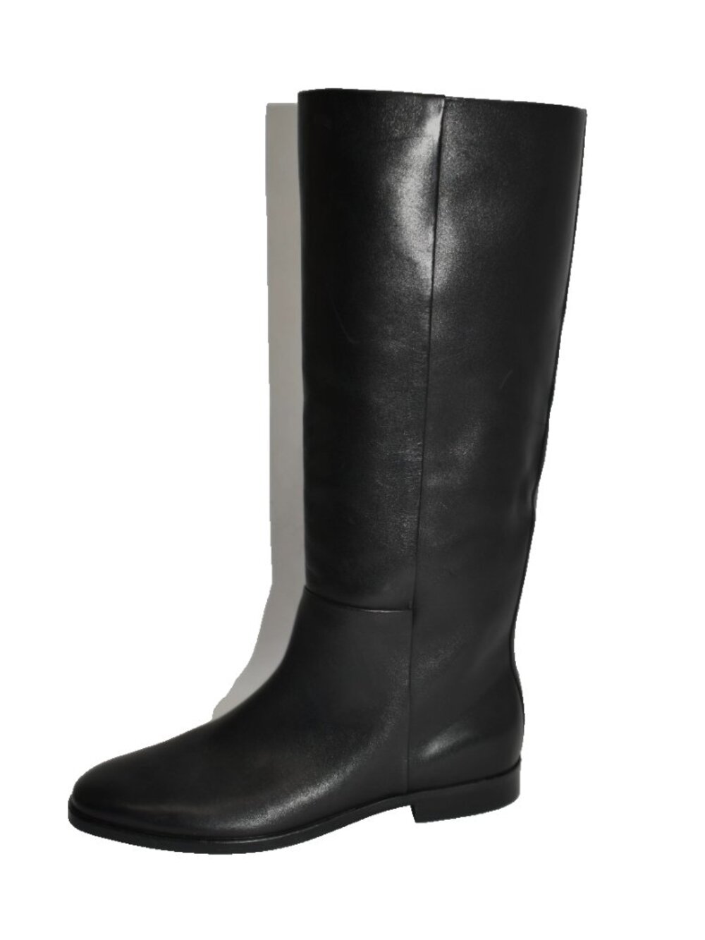 New! VINCE Martell Sz 6.5 US Knee High Leather Classic Riding Boot Black DD560